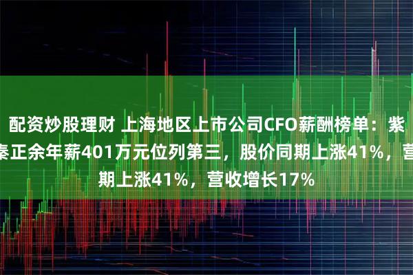 配资炒股理财 上海地区上市公司CFO薪酬榜单：紫江企业CFO秦正余年薪401万元位列第三，股价同期上涨41%，营收增长17%
